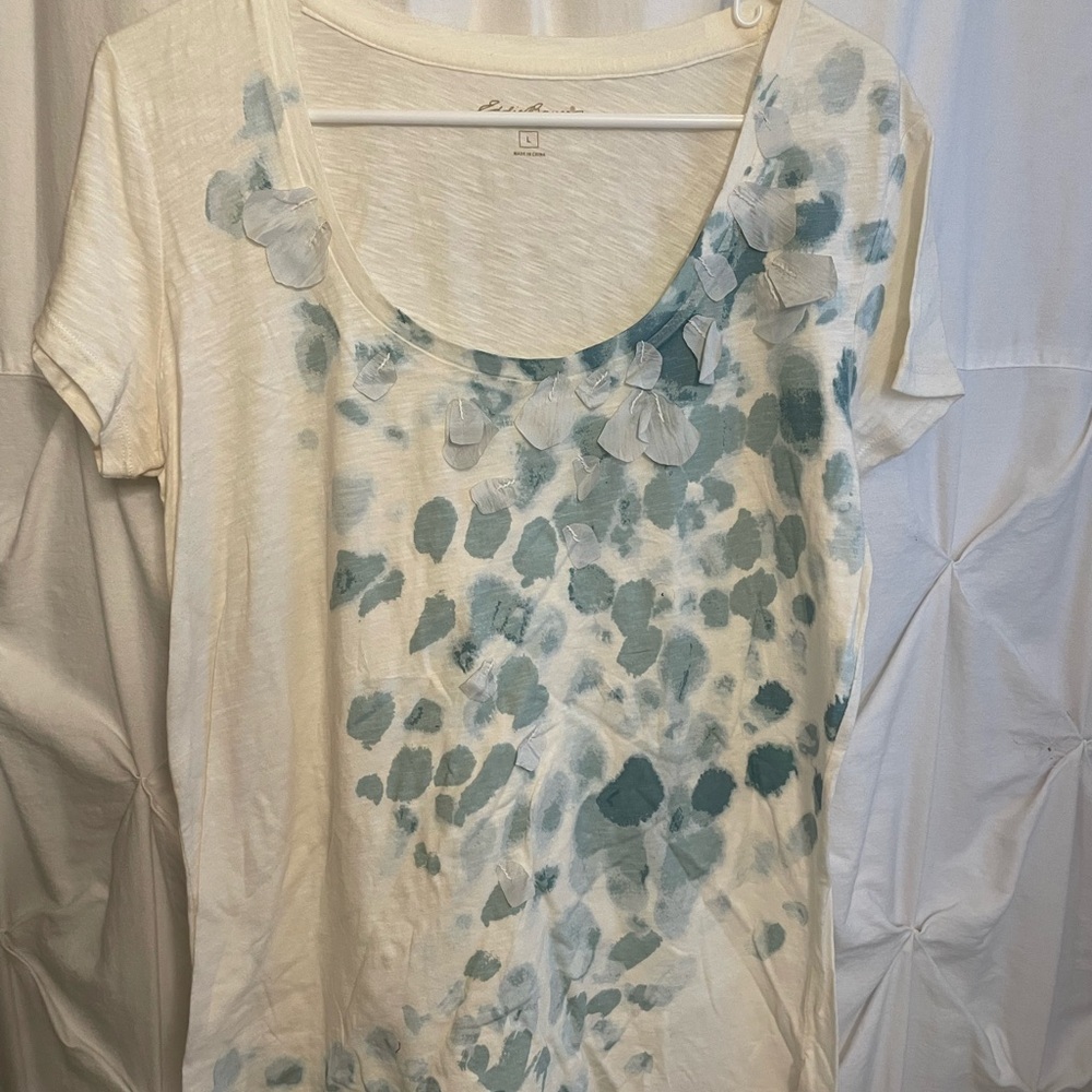 Eddie Bauer Blue Floral Women's Tee